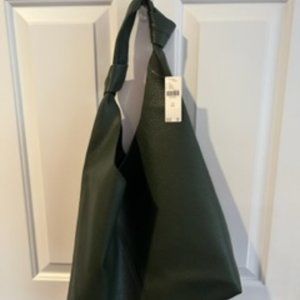 Anthropologie - NWT Knotted Slouchy Faux Leather Bag